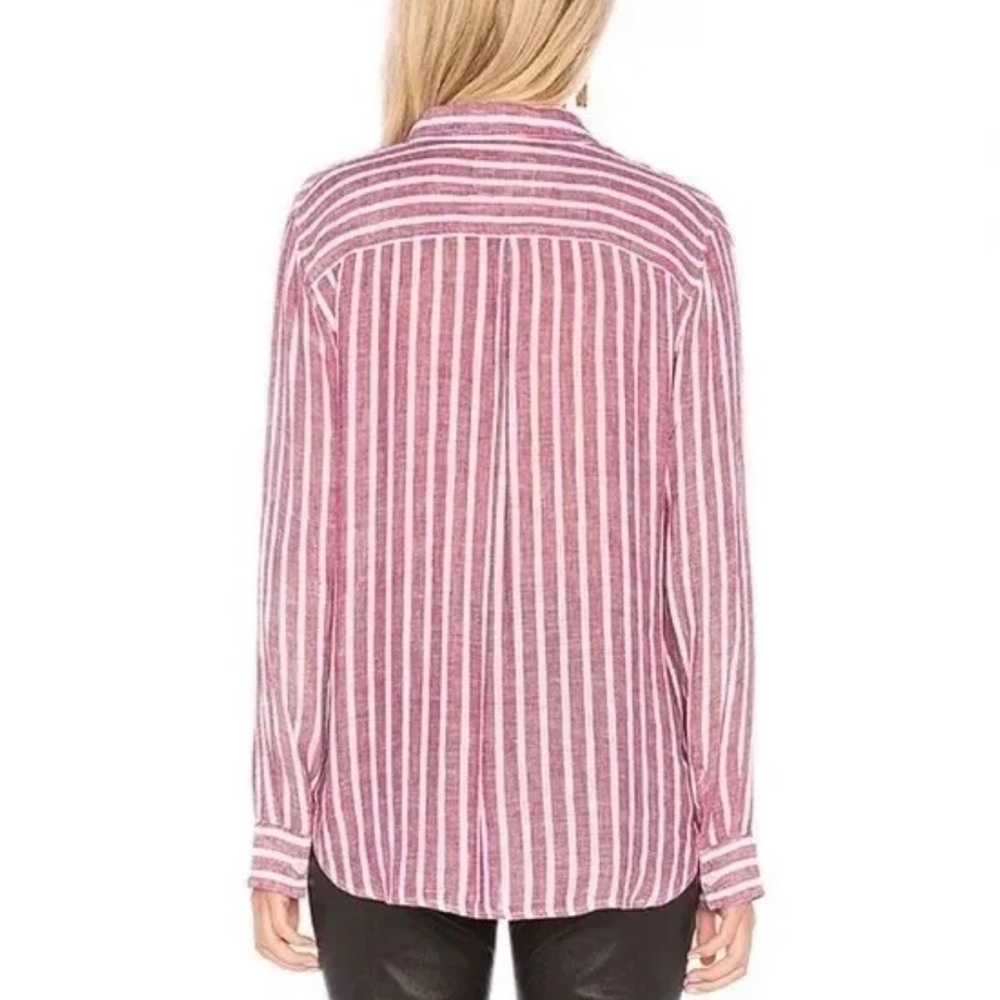 Revolve Rails Charli Carmine Button Down Shirt Xs… - image 3